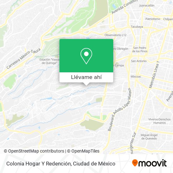 Mapa de Colonia Hogar Y Redención