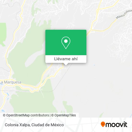 Mapa de Colonia Xalpa