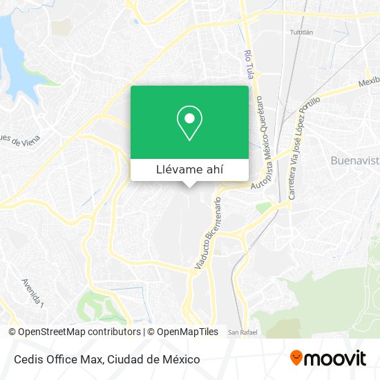 Mapa de Cedis Office Max