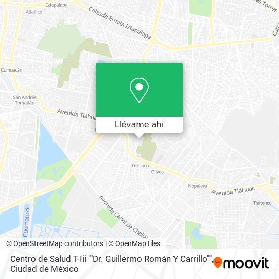 Mapa de Centro de Salud T-Iii ""Dr. Guillermo Román Y Carrillo""