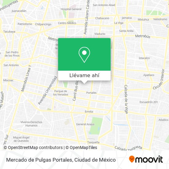 Mapa de Mercado de Pulgas Portales