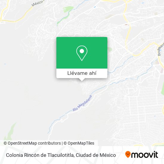 Mapa de Colonia Rincón de Tlacuilotitla