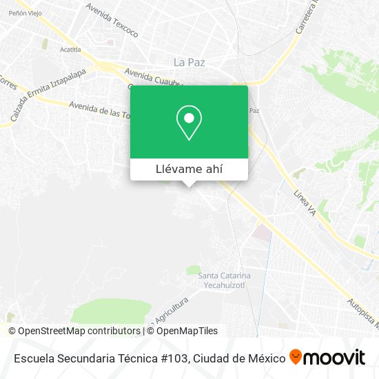 Mapa de Escuela Secundaria Técnica #103