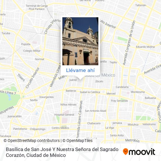 Mapa de Basílica de San José Y Nuestra Señora del Sagrado Corazón