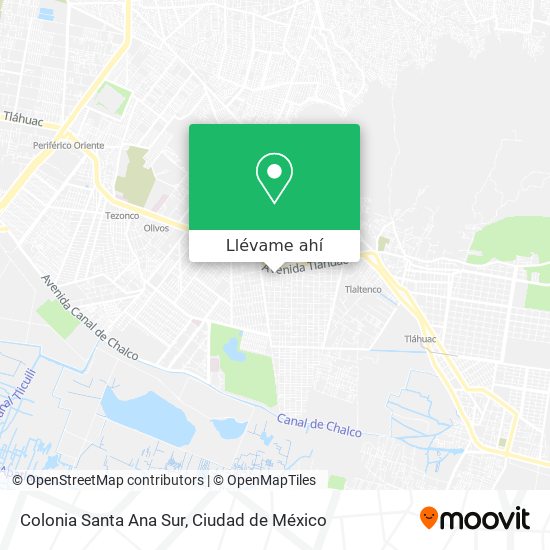 Mapa de Colonia Santa Ana Sur