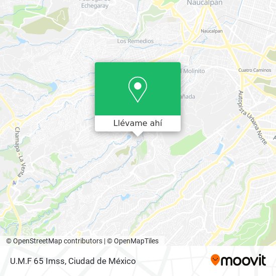 Mapa de U.M.F 65 Imss