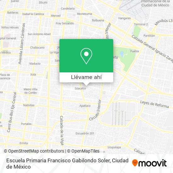 Mapa de Escuela Primaria Francisco Gabilondo Soler