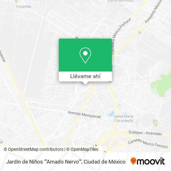 Mapa de Jardín de Niños ""Amado Nervo""