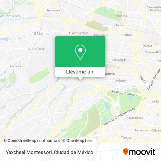 Mapa de Yaxcheel Montessori