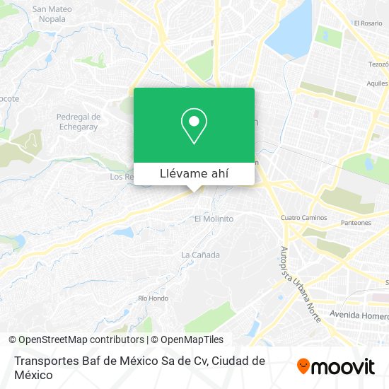 Mapa de Transportes Baf de México Sa de Cv