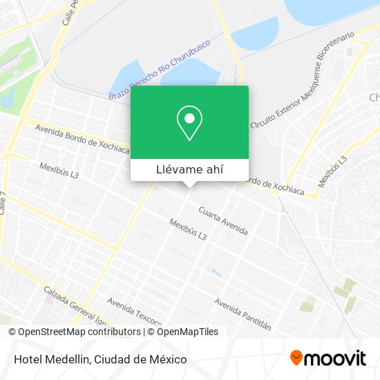 Cómo llegar a Hotel Medellin en Nezahualcóyotl en Autobús o Metro?