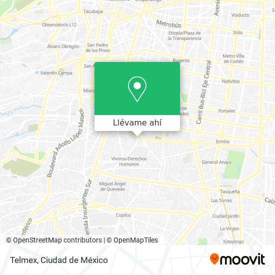 Mapa de Telmex