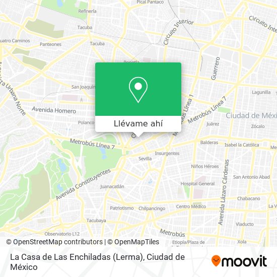 Mapa de La Casa de Las Enchiladas (Lerma)