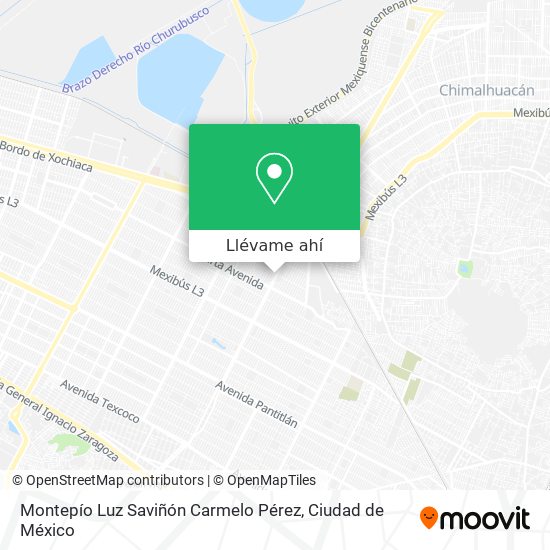 Mapa de Montepío Luz Saviñón Carmelo Pérez
