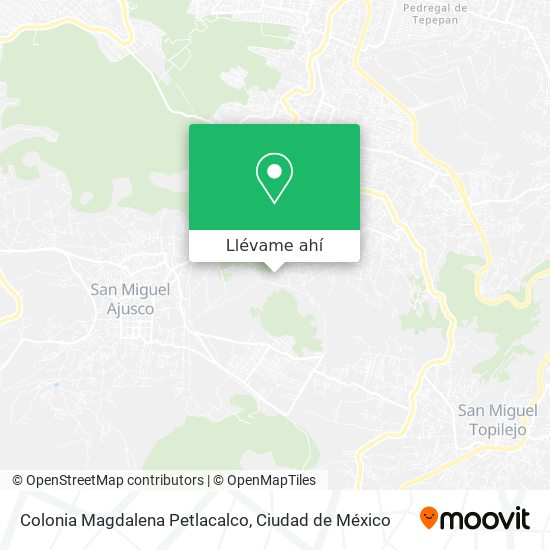 Mapa de Colonia Magdalena Petlacalco