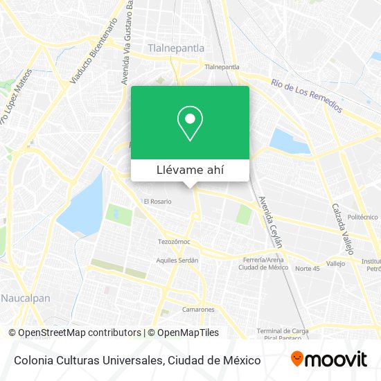 Mapa de Colonia Culturas Universales