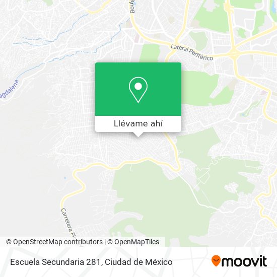 Mapa de Escuela Secundaria 281