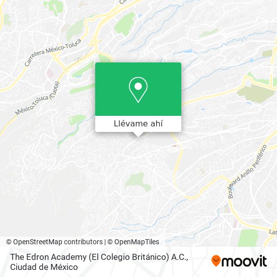 Mapa de The Edron Academy (El Colegio Británico) A.C.