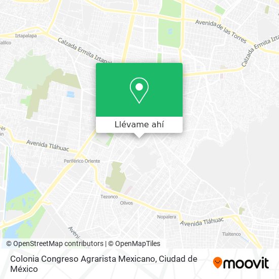 Mapa de Colonia Congreso Agrarista Mexicano