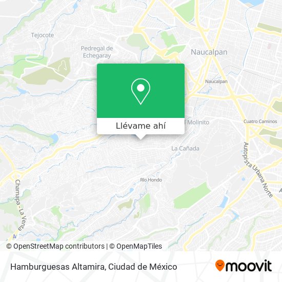 Mapa de Hamburguesas Altamira