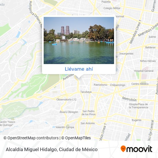 Mapa de Alcaldía Miguel Hidalgo