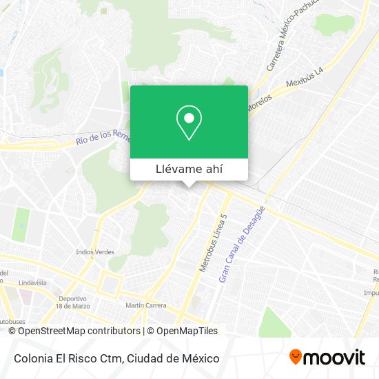 Cómo llegar a Colonia El Risco Ctm en Gustavo A. Madero en Autobús o Metro?