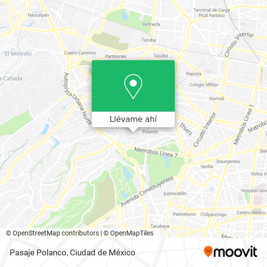 Mapa de Pasaje Polanco