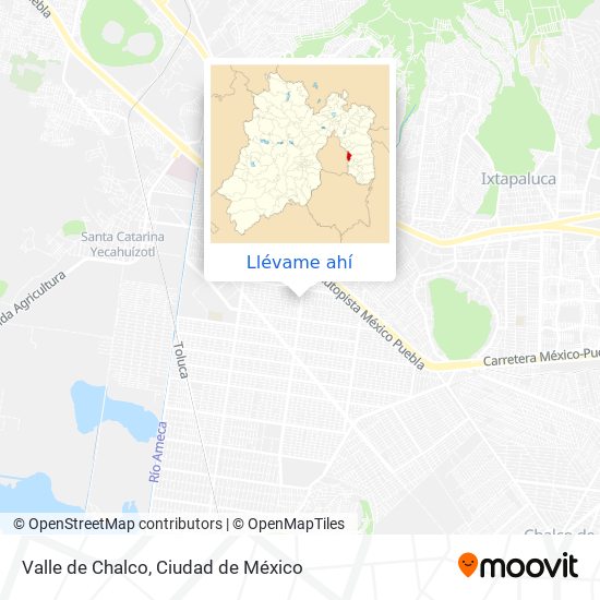 Mapa de Valle de Chalco