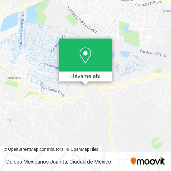 Mapa de Dulces Mexicanos Juanita