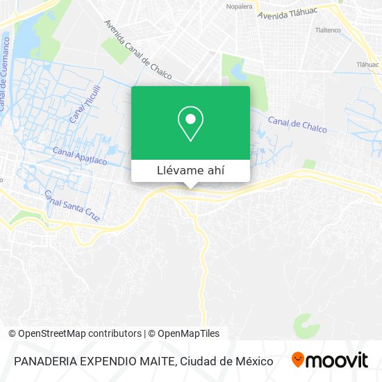 Mapa de PANADERIA EXPENDIO MAITE