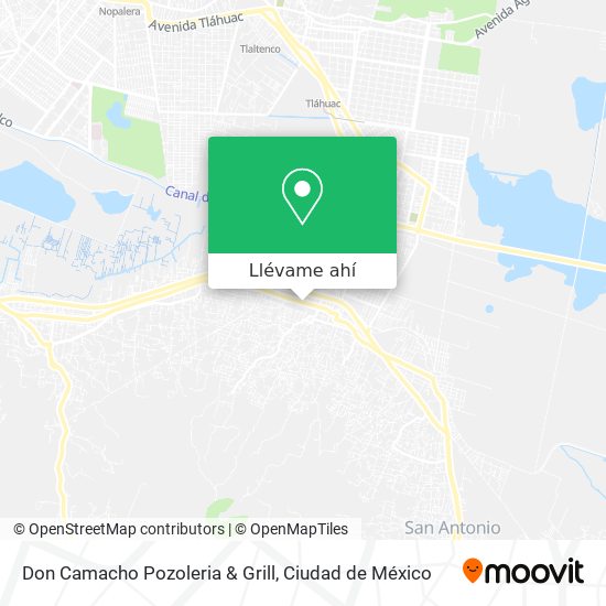 Mapa de Don Camacho Pozoleria & Grill