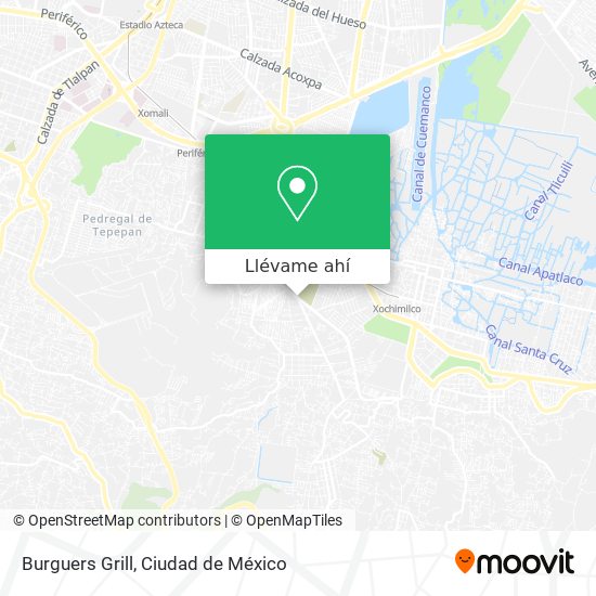 Mapa de Burguers Grill