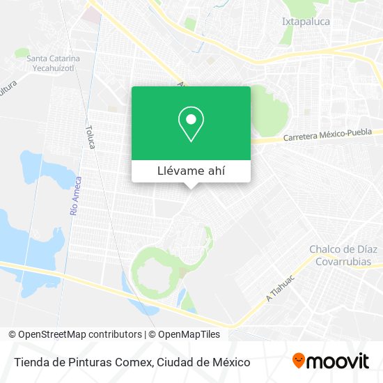 Cómo llegar a Tienda de Pinturas Comex en Tláhuac en Autobús o Metro?