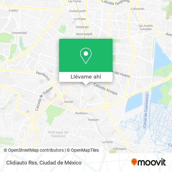 Mapa de Clidiauto Rss