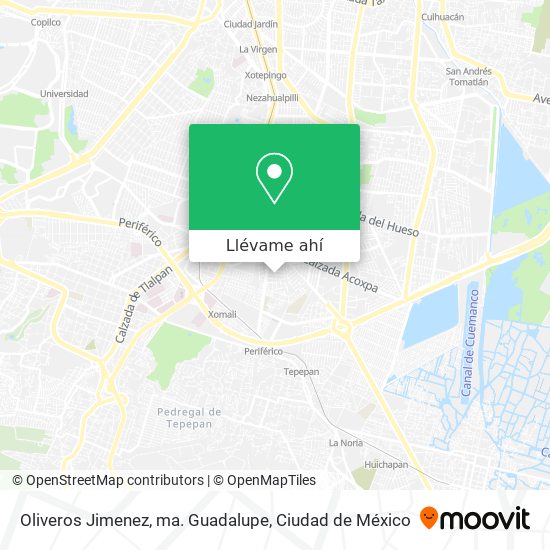 Mapa de Oliveros Jimenez, ma. Guadalupe
