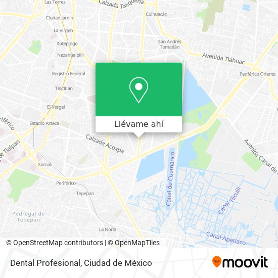 Mapa de Dental Profesional