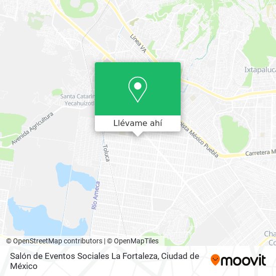 Mapa de Salón de Eventos Sociales La Fortaleza