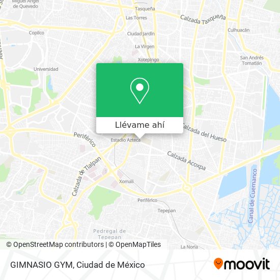 Mapa de GIMNASIO GYM