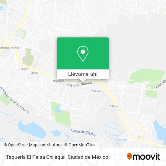 Mapa de Taquería El Paisa Chilaquil