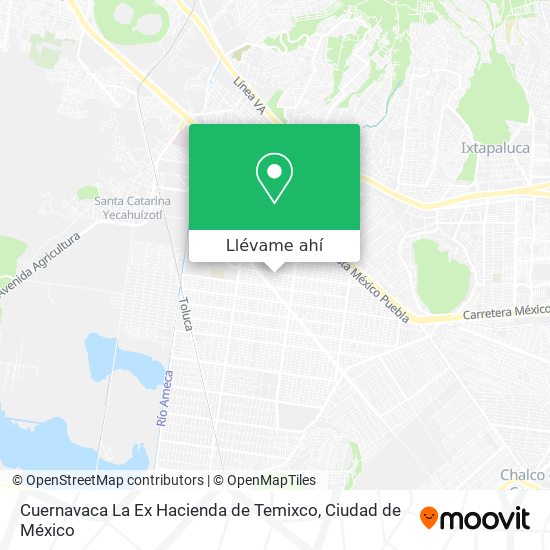 Mapa de Cuernavaca La Ex Hacienda de Temixco