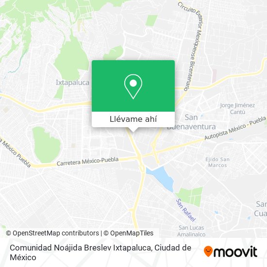 Mapa de Comunidad Noájida Breslev Ixtapaluca