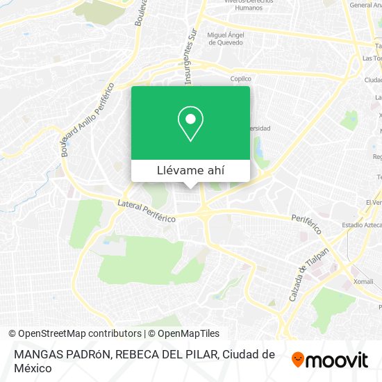 Mapa de MANGAS PADRóN, REBECA DEL PILAR
