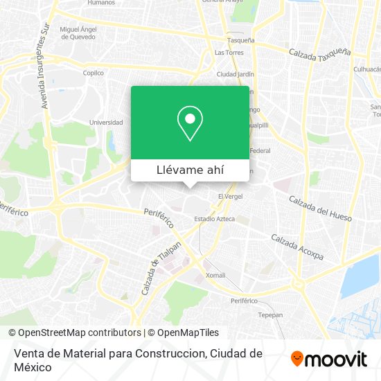 Mapa de Venta de Material para Construccion