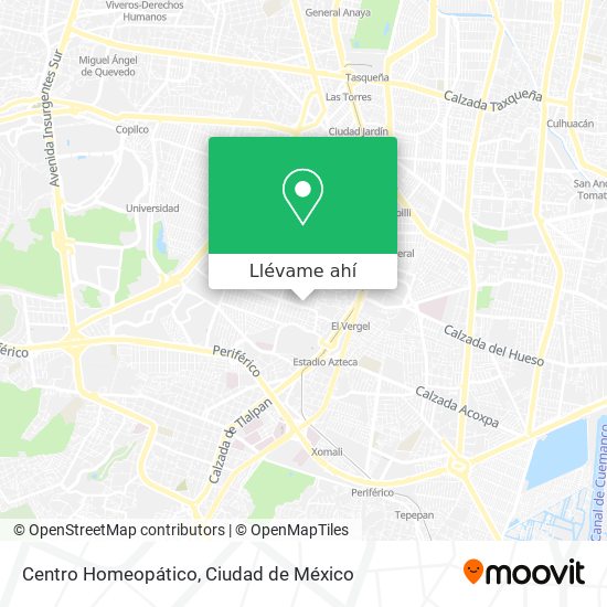 Mapa de Centro Homeopático