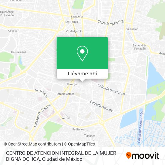 Mapa de CENTRO DE ATENCION INTEGRAL DE LA MUJER DIGNA OCHOA