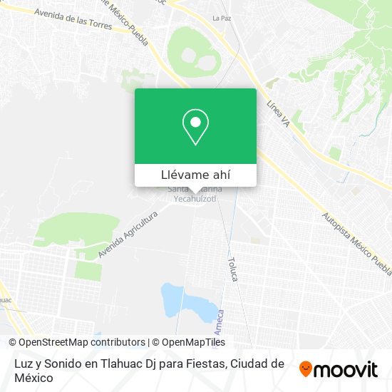 Mapa de Luz y Sonido en Tlahuac Dj para Fiestas