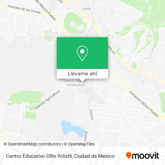 Mapa de Centro Educativo Ollin Yoliztli