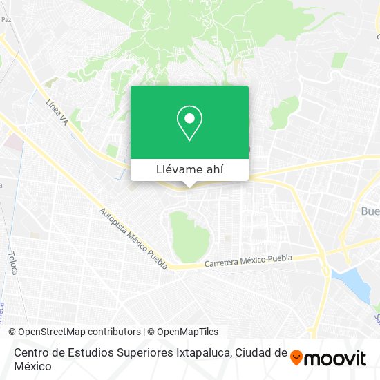 Mapa de Centro de Estudios Superiores Ixtapaluca