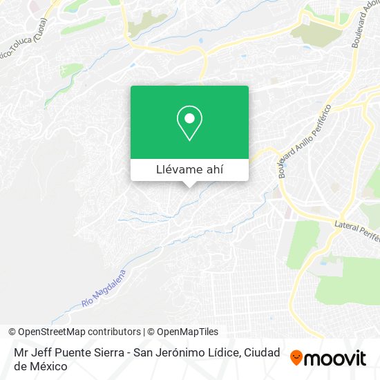 Mapa de Mr Jeff Puente Sierra - San Jerónimo Lídice