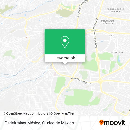 Mapa de Padeltrainer México